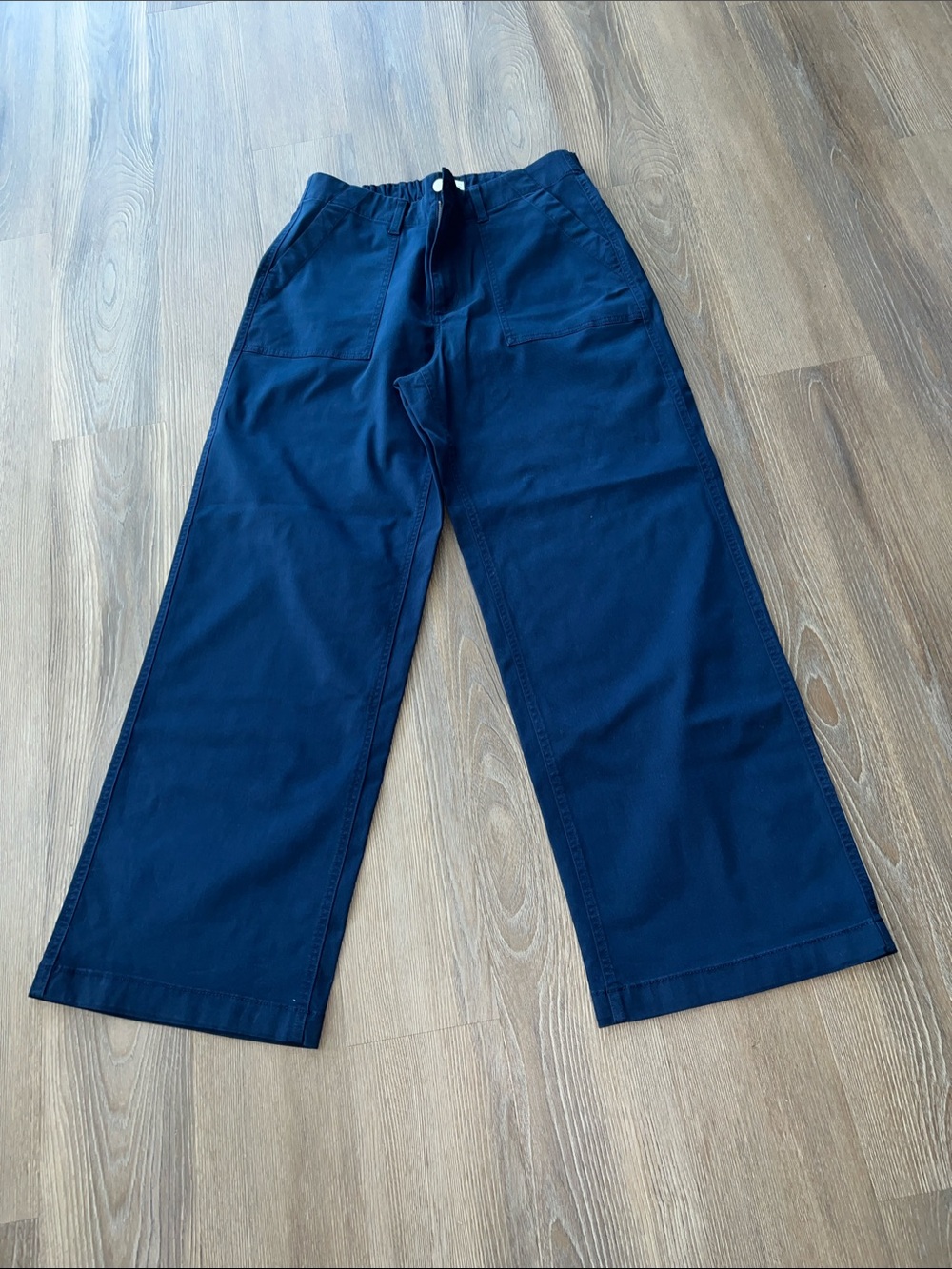 Sonoma Woman’s Navy Wide-Leg Chinos